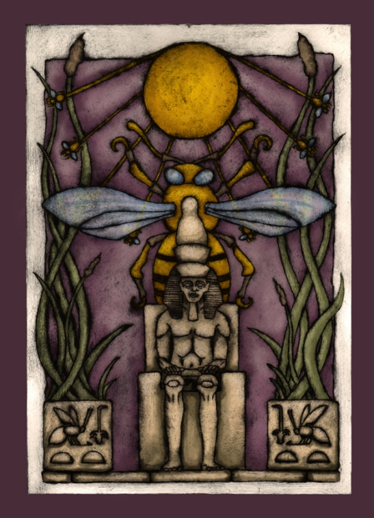 "Royalty in the Form of Bees" or "Nesu-Bity: He of the Sedge and the Bee" by Imogen Smid